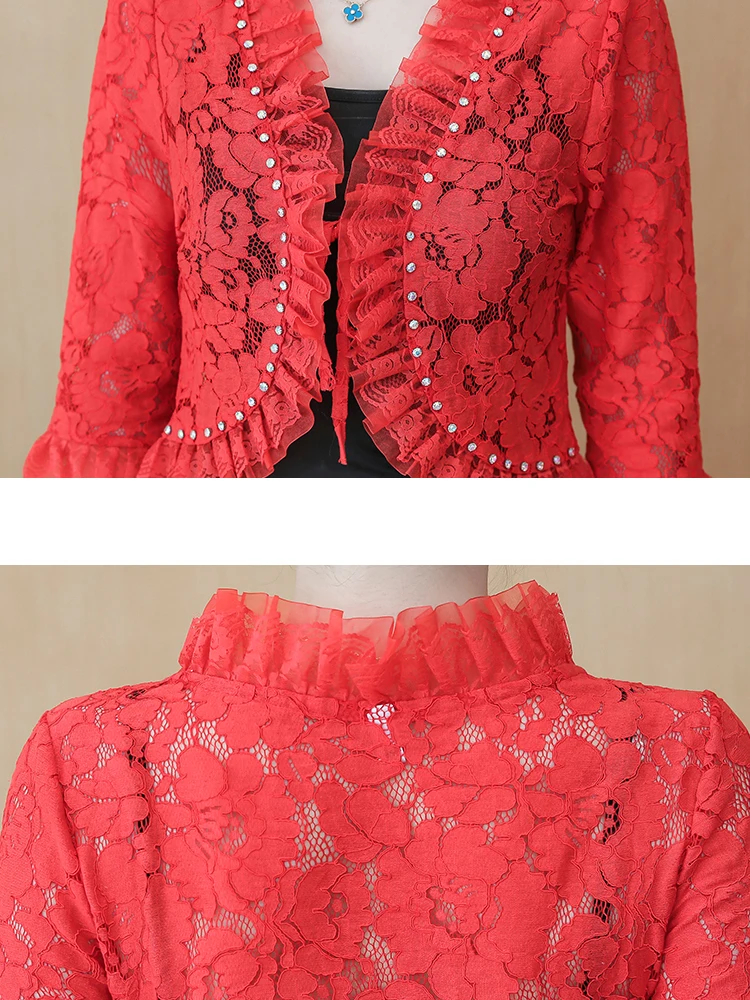 Женская куртка с коротким рукавом кардиган V-образным вырезом Маленькая