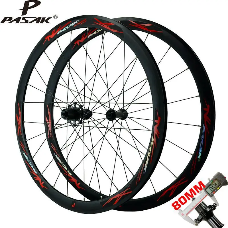

Road wheels bicycle road wheels 700C 40MM aluminum alloy ring C/V brake straight pull 80 flange