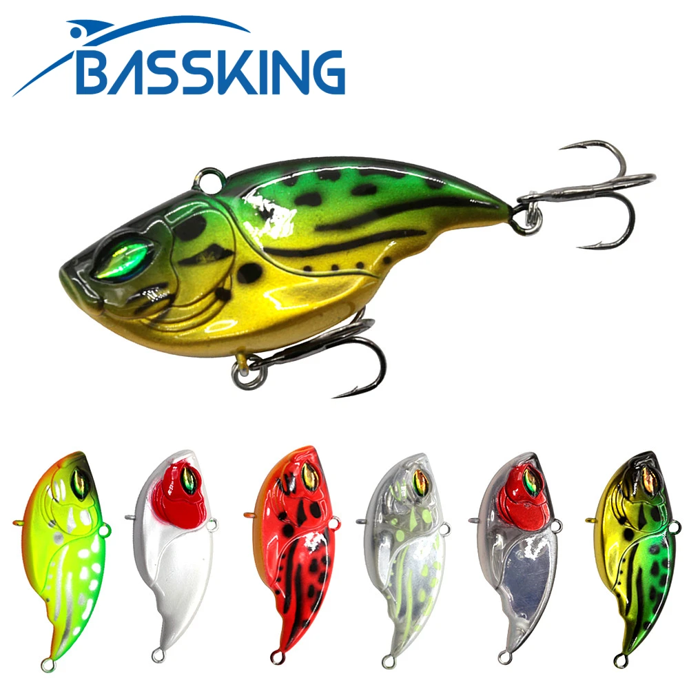 

BASSKING VIB рыболовная приманка 5,5 см, 10,5 г, Тонущая Вибрирующая жесткая приманка для ловли карпа в соленой воде, искусственная плавающая приманк...