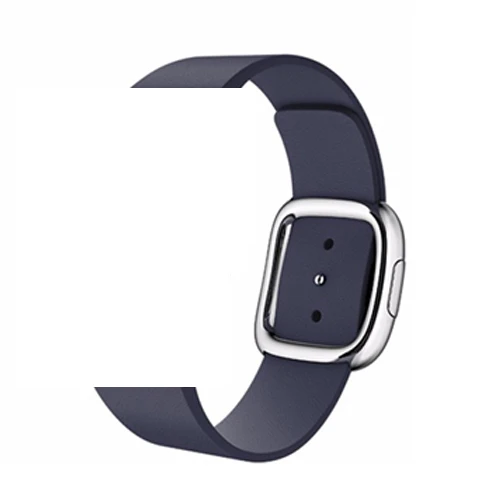 Lerxiuer кожаный современный ремешок с пряжкой для apple watch band 4 44 мм 40 мм для apple watch 5 correa iwatch браслет аксессуары для часов - Band Color: dark blue