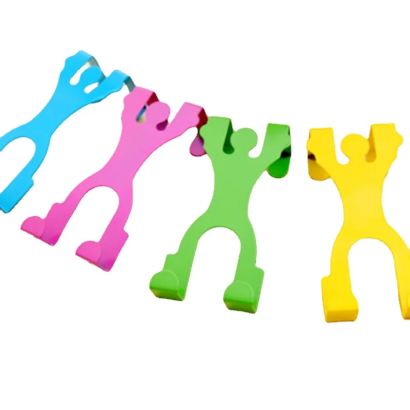 

1Pcs Hook Creative Stainless Steel Human Shaped Hooks Over Door Hook Kitchen Cabinet Hanger Clothes Storage Tool