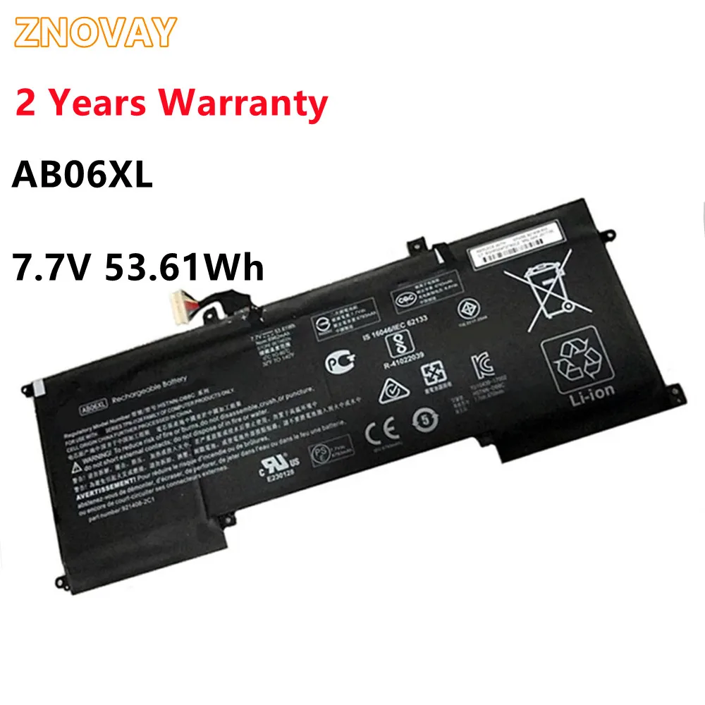 AB06XL Battery for HP ENVY 13-AD019TU 13-AD020TU 13-AD106TU 13-AD108TU TPN-I128 HSTNN-DB8C 921408-2C1 921438-855 7.7V 53.61WH