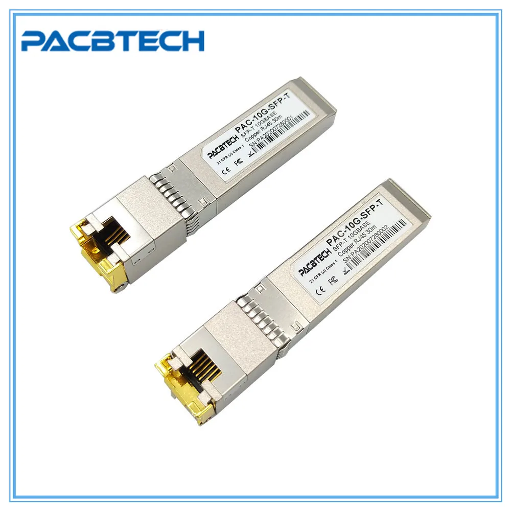 10G RJ45 медный SFP модуль 10GBase-Tx Ethernet оптоволоконный FTTH совместимый с переключателем