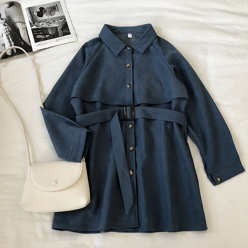 Gaganight винтажная однотонная женская Длинная блузка Повседневная Свободная