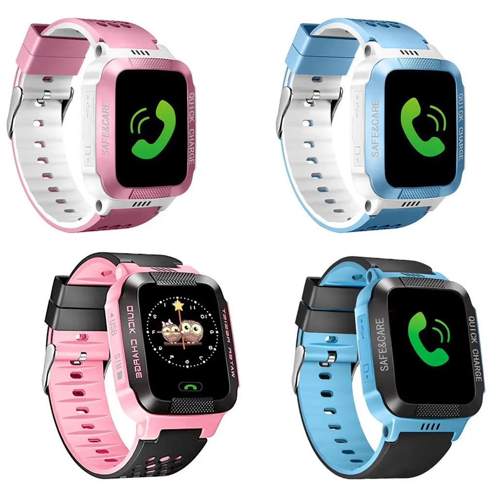 

2020 Kids Smart Watch For Children's SOS Phone Watch Smartwatch With Sim Card Photo Waterproof IP67 Kids Gift For IOS Android