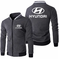 new cotton material soft mens clothing fashion trends for hyundai logo coat 3d print mens jacket fall top casual zipper jackets