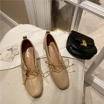 

Shallow Mouth Shoes Woman 2021 Square Toe All-Match Female Footwear Casual Sneaker Soft Elegant Modis New Dress Cute Summer Leis