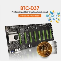 btc d37 mining farm miner motherboard mother board 8 gpu pcie 16x ddr3 support 106613331600mhz btc t37 machine motherboard