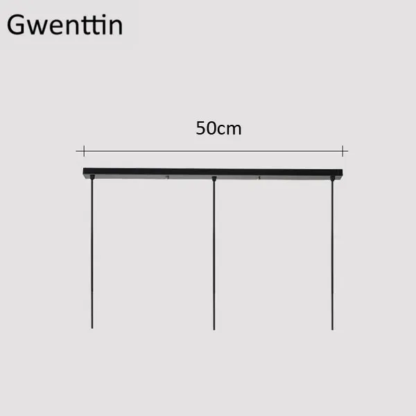 Long Plate L50cm Современная стеклянная подвеска, светодиодные светильники, лофт, скандинавский подвесной светильник, тыква, Подвесная лампа для гостиной, кухни, домашнего освещения, светильники, декор E27 - Цвет корпуса: Long Plate L50cm