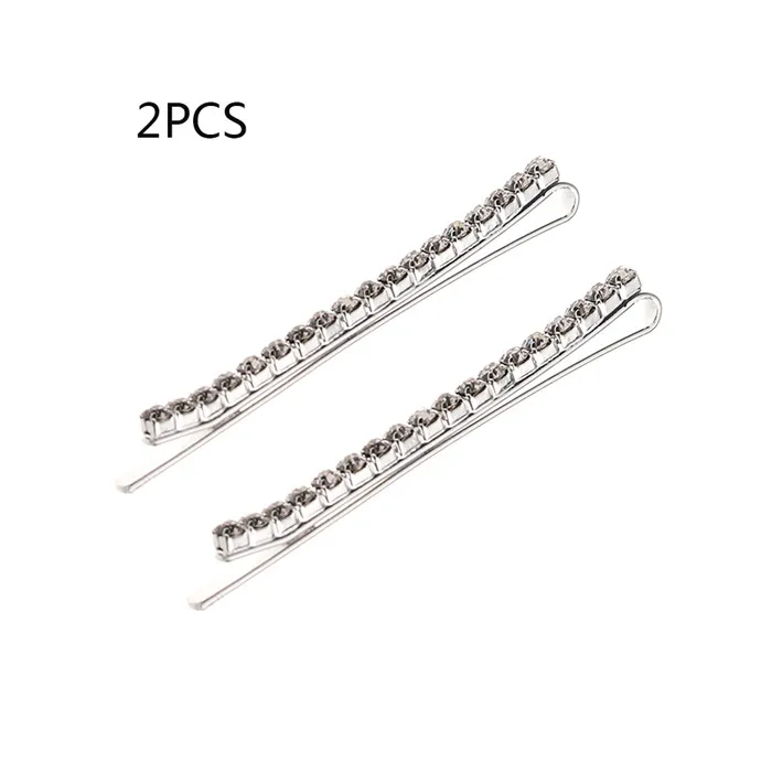 2Pcs-Set 3 шт./компл. для женщин искусственного шпильки для волос с жемчугом заколки обувь для девочек Роскошные Металлического Сплава геометрические Hairgrips роскошн - Цвет: 2Pcs-Set