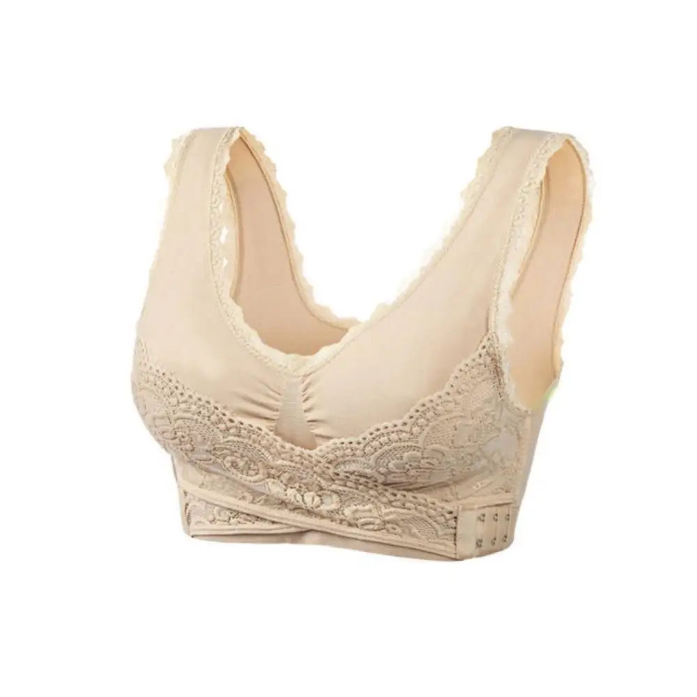 

Shockproof Sports Bras for Women Seamless Wire Free Side Support Padded Bras Women Brassiere Bralette Lingeries Femme Underwear