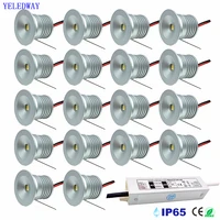 IP65 LED Mini Downlight with Transformer Ceiling Spotlight DC12V Bedroom 25mm Recessed Spot LED Lamps Kitchen Cabinet Lights