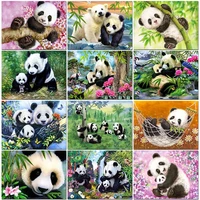chenistory painting by numbers diy animals painting on canvas wedding panda decoration art picture gift for children home decor