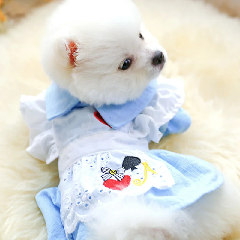 PETCIRCLE/Одежда для собак и щенков Платье принцессы Алиса Милое весенне-летнее