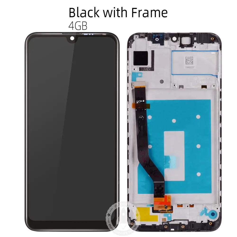 Дисплей для Huawei Enjoy 9 LCD в сборе с тачскрином Черное - Цвет: 4G Black with Frame