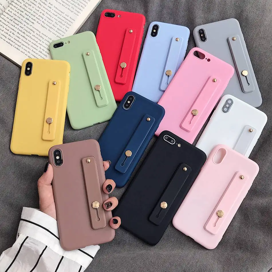 

Fashion Matte Stand Phone Case For Huawei P30 Lite P40 P20 Mate 30 20 Lite 10 Pro Case Silicone Hide Grip Holder Soft TPU Cover