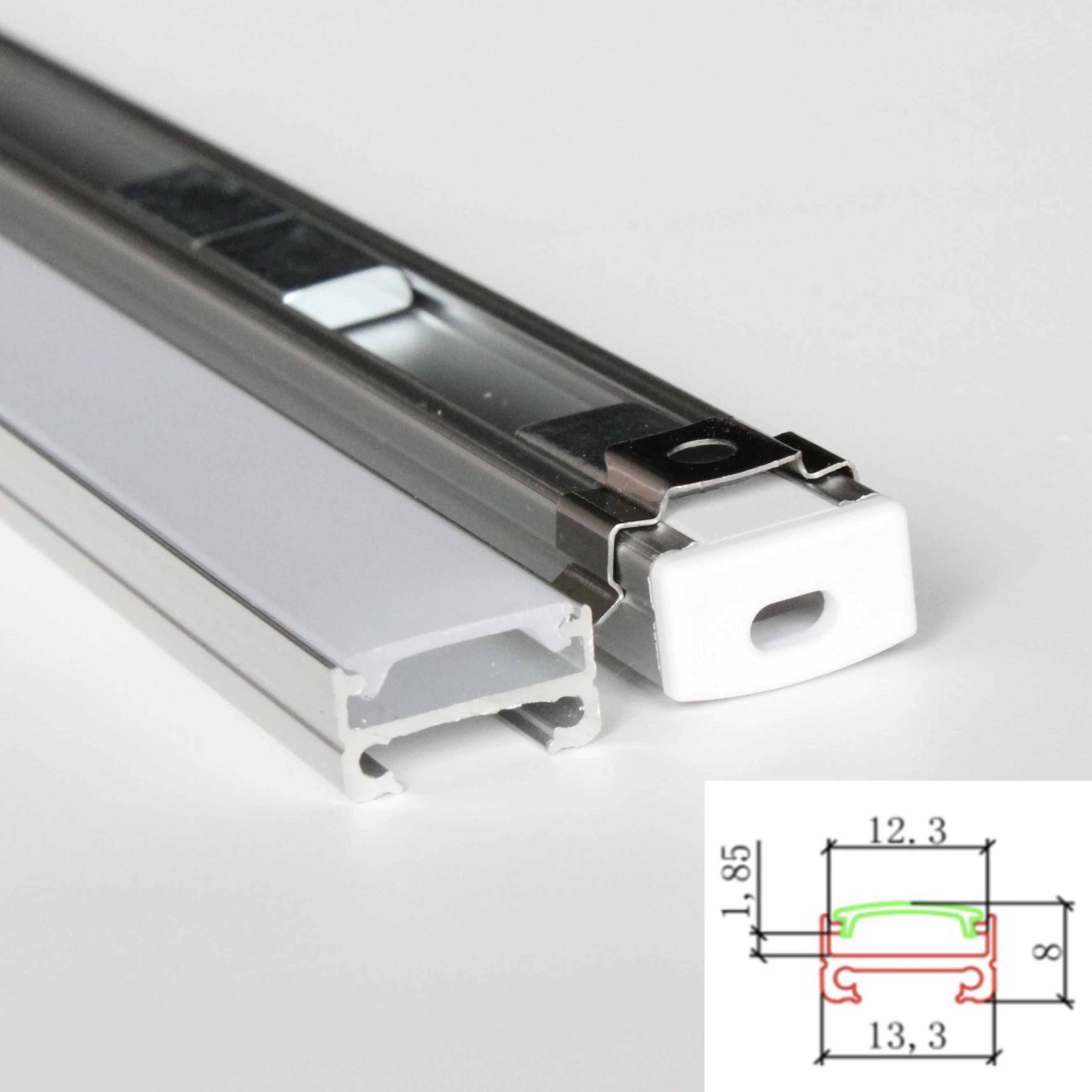 20 м (20 шт.) в партии 1 на шт. светодиодный алюминиевый профиль для светодиодных лент