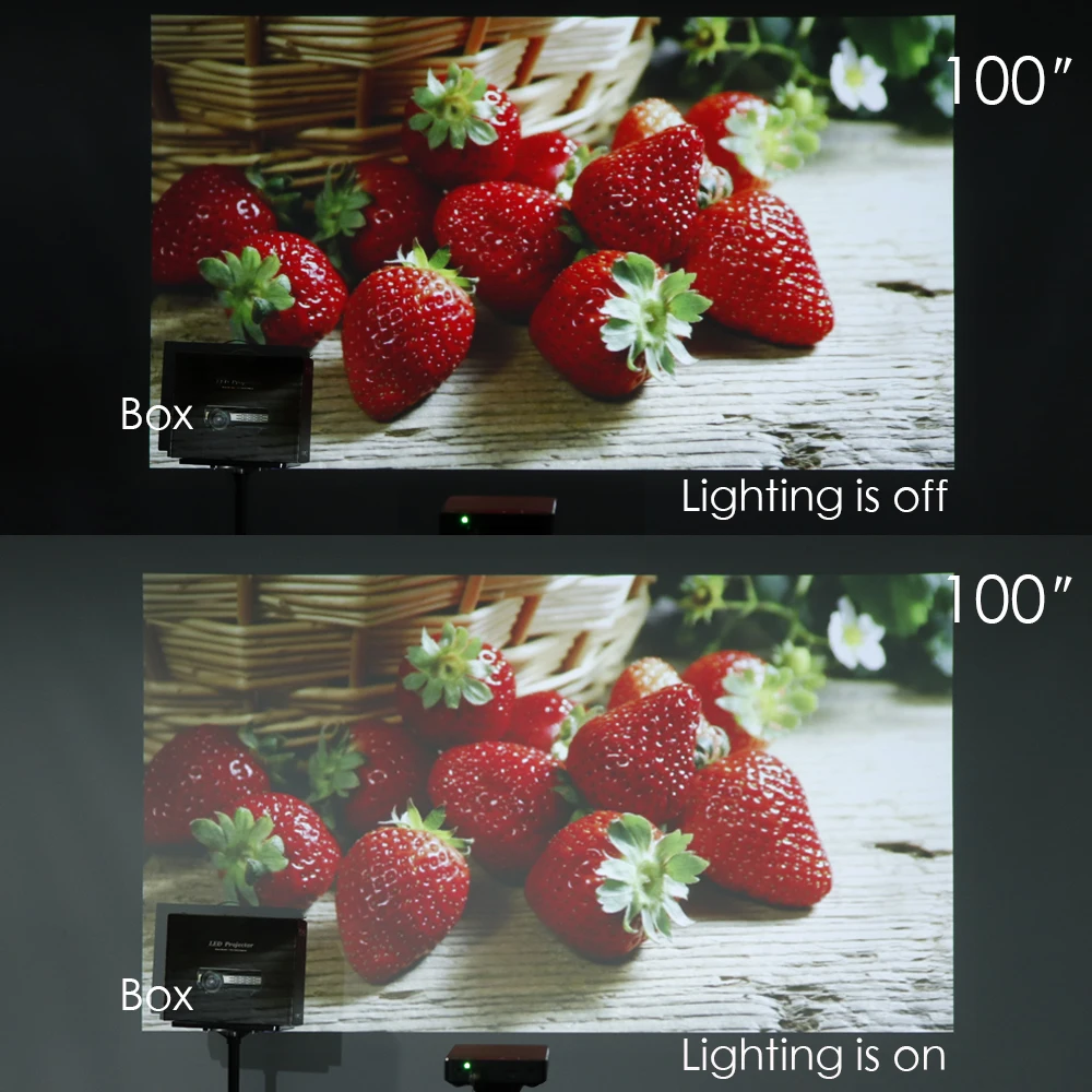 Мини проектор Poner Saund 100 Вт DLP 3D HD портативный Micro Wireless мультиэкранный для