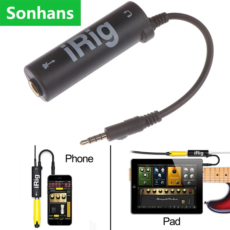 Переходник IRig для гитары IPhone13 12 Pro Max 11 IPad5 6 | Мобильные телефоны и аксессуары