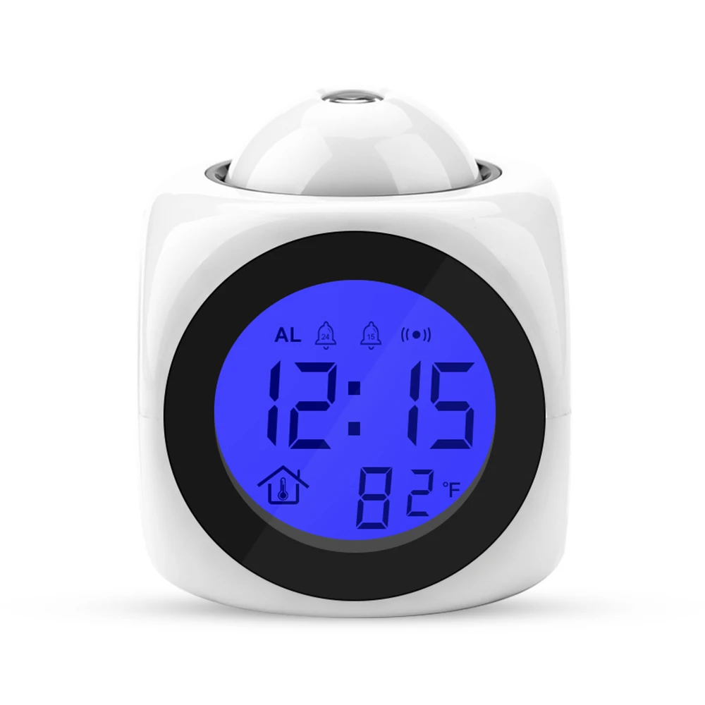 Snooze BestSelling2018Products! ЖК часы проектора дисплей времени будильник цифровой