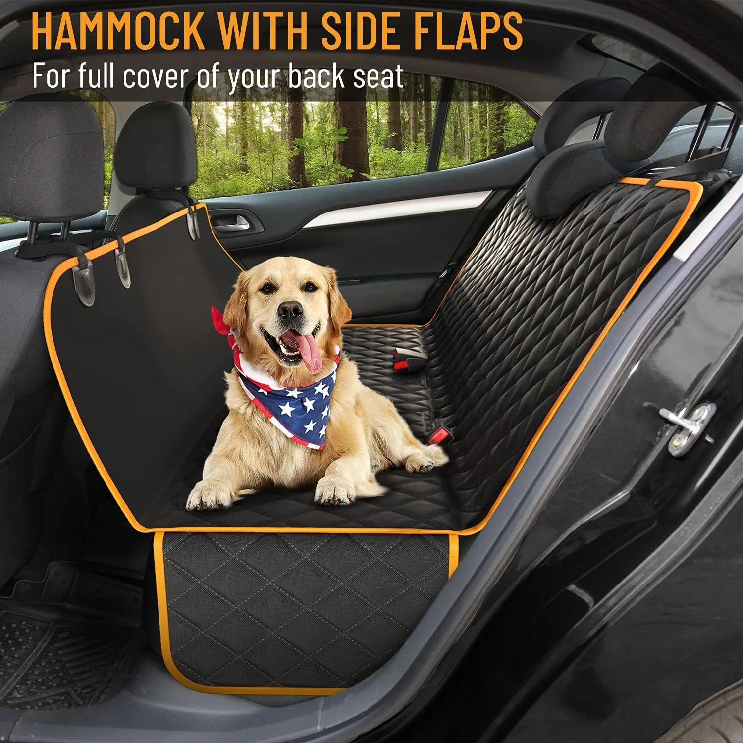 Dog Back Seat Cover Protector Waterproof Scratchproof Nonslip Hammock Dogs Backseat Protection Against Dirt