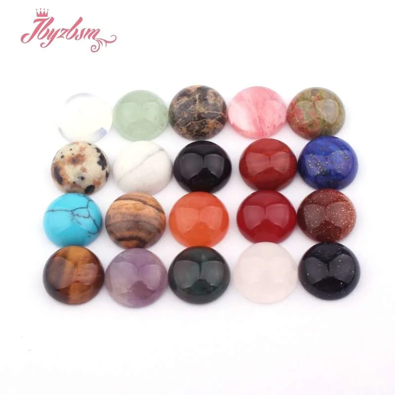 10 мм бусины в виде монеты кабошоны купол незасверленные из натурального камня