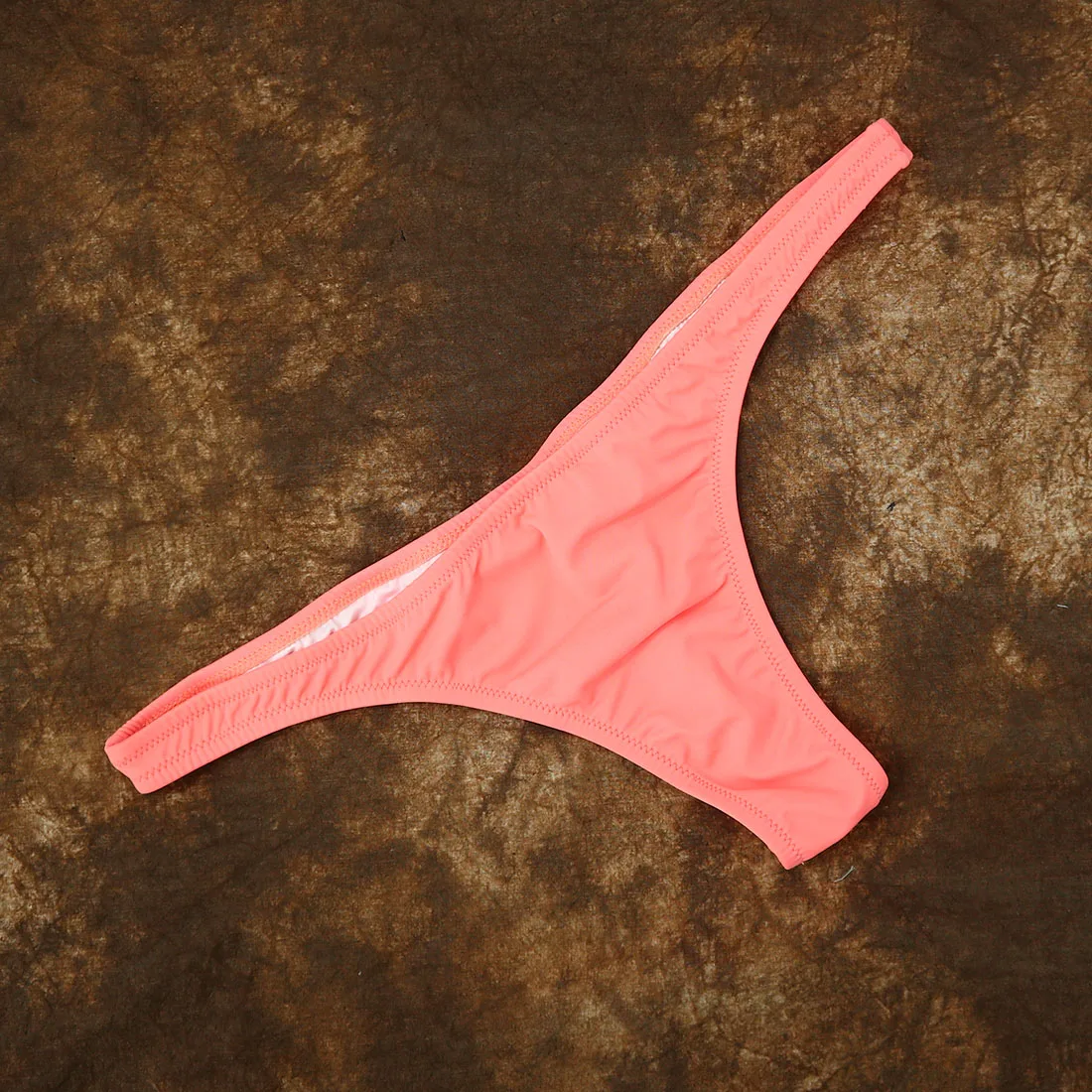 Для женщин Плавки бикини дно черный розовый стринги Трусы сексуальный купальник