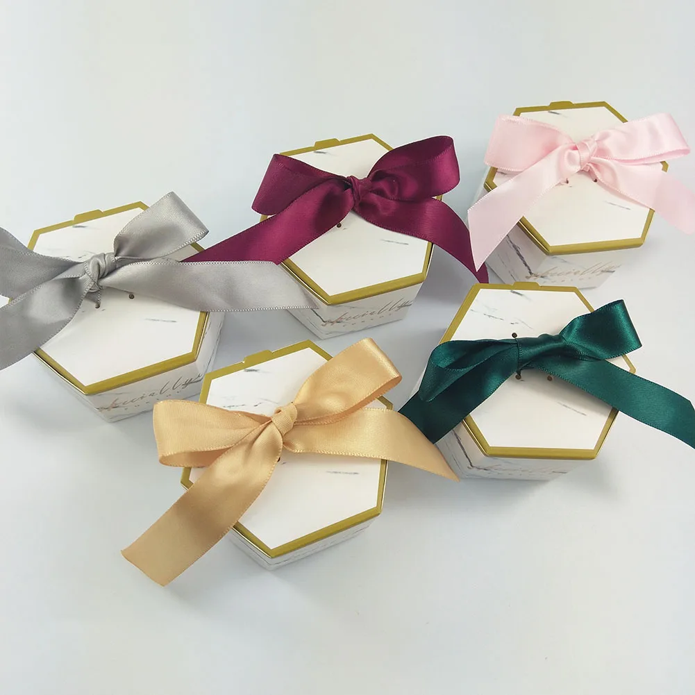 Новые Креативные Свадебные коробки для конфет в мраморном стиле Подарочная