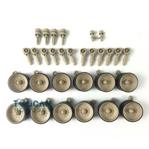 

HENG LONG RC Tank 1/16 Challenger II 3908 Metal Road Wheels Suspensions Bearings TH00511-SMT4