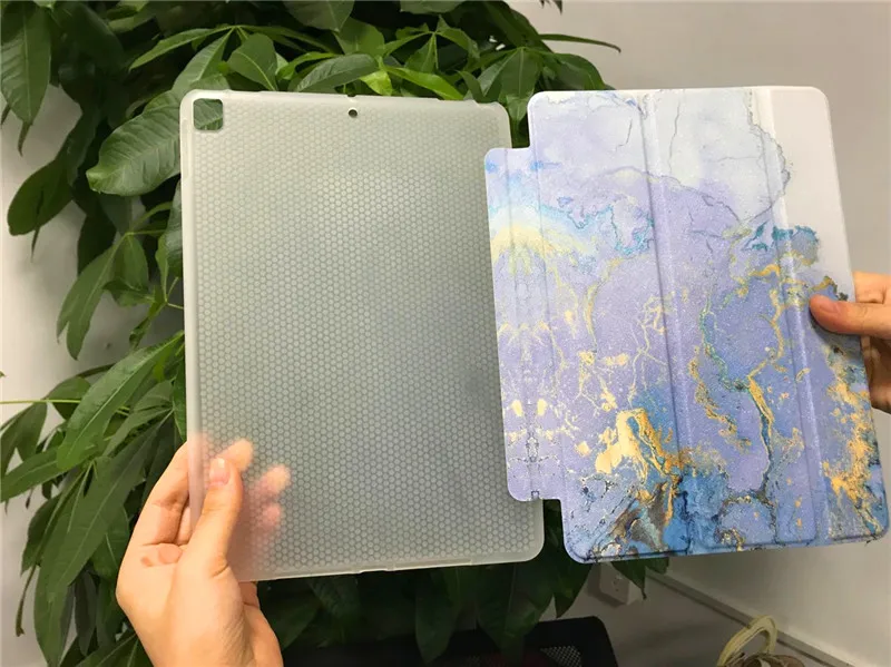 Для iPad 10 2 дюймов ipad чехол мрамор ультра из тонкой искусственная (-ый)