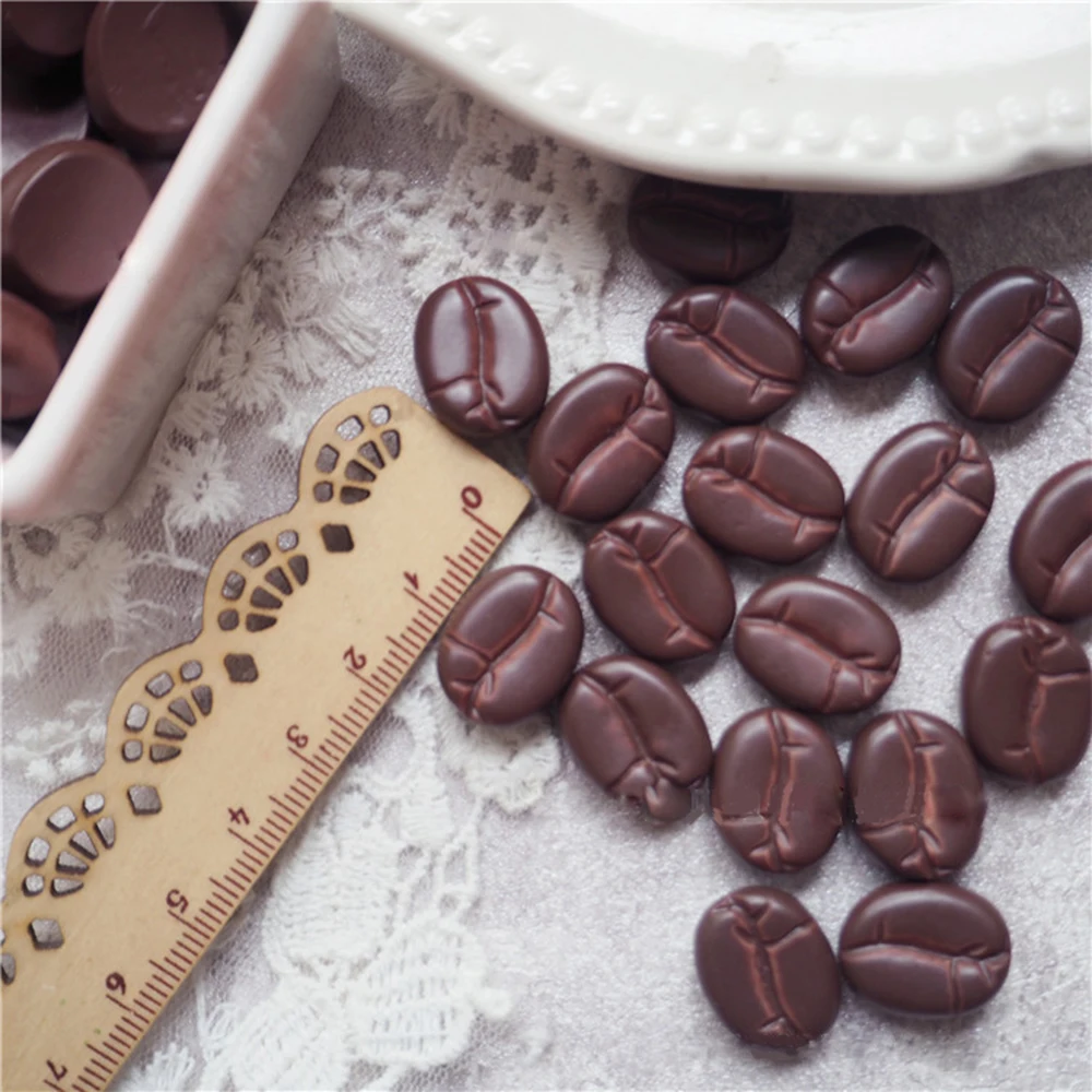 10 шт. амулеты имитация кофейных зерен Смола дополнение для слизи DIY клейкие