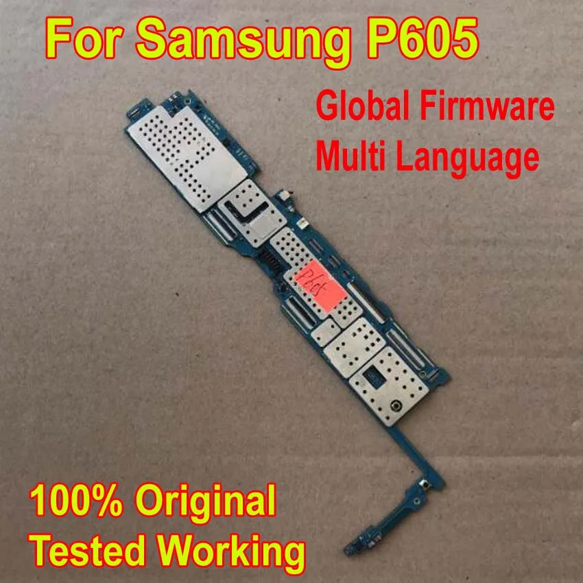 Оригинальная Рабочая материнская плата с глобальной прошивкой для Samsung Galaxy Note 10 1