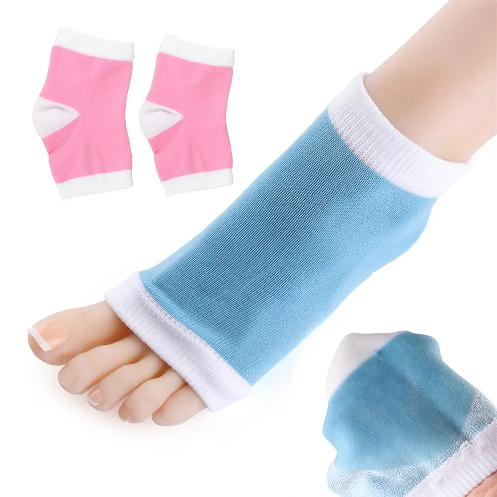 

2pcs Hot Sale Exfoliating Smooth Anti Dry Heel Socks Anti Cracked Chapped Gel Moisturizing Spa Foot Protector