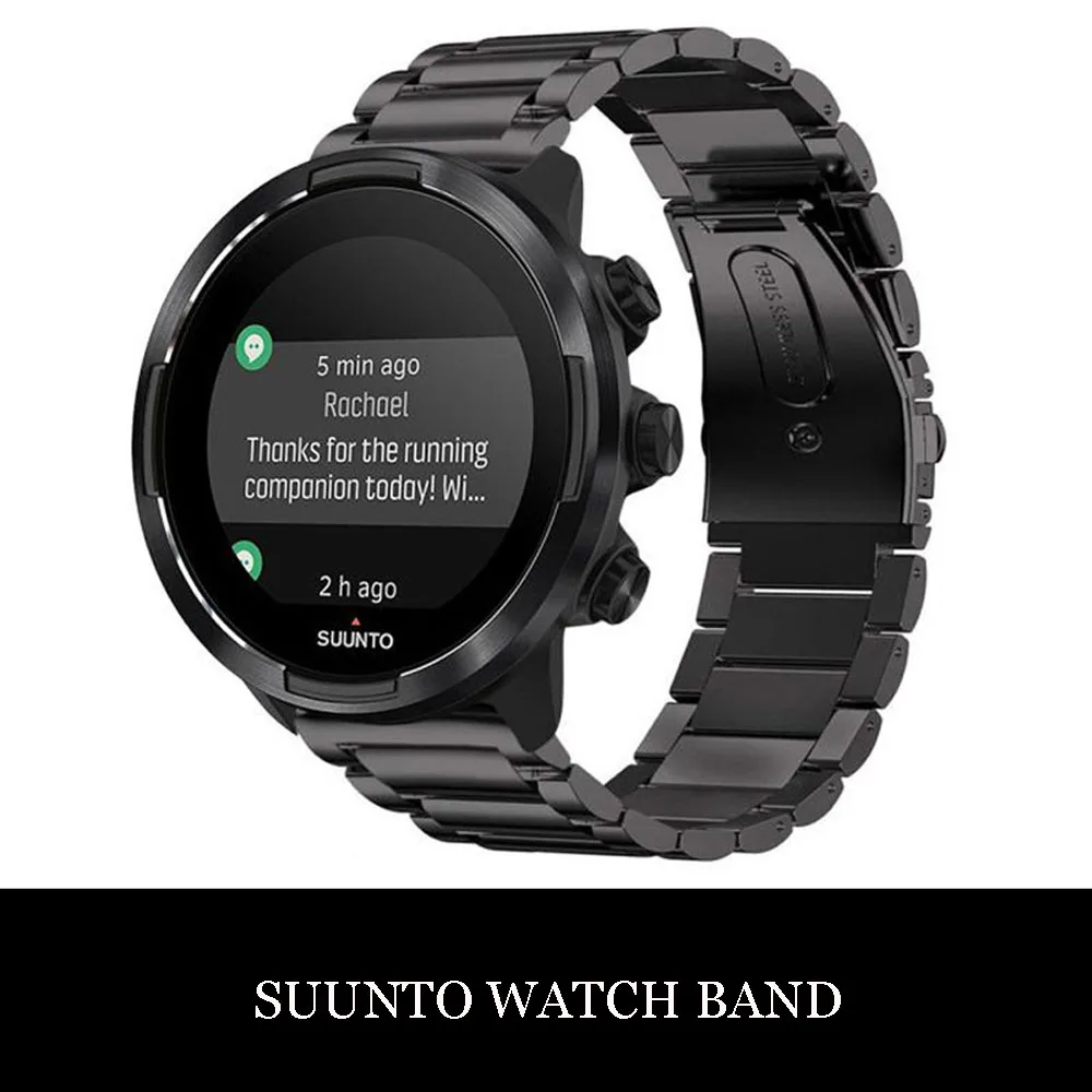 

New Stainless Steel Watchband Bracelet Strap for SUUNTO 9 7 / Suunto 9 Brao /Suunto D5/ Suunto spartan Sport Wrist HR Baro