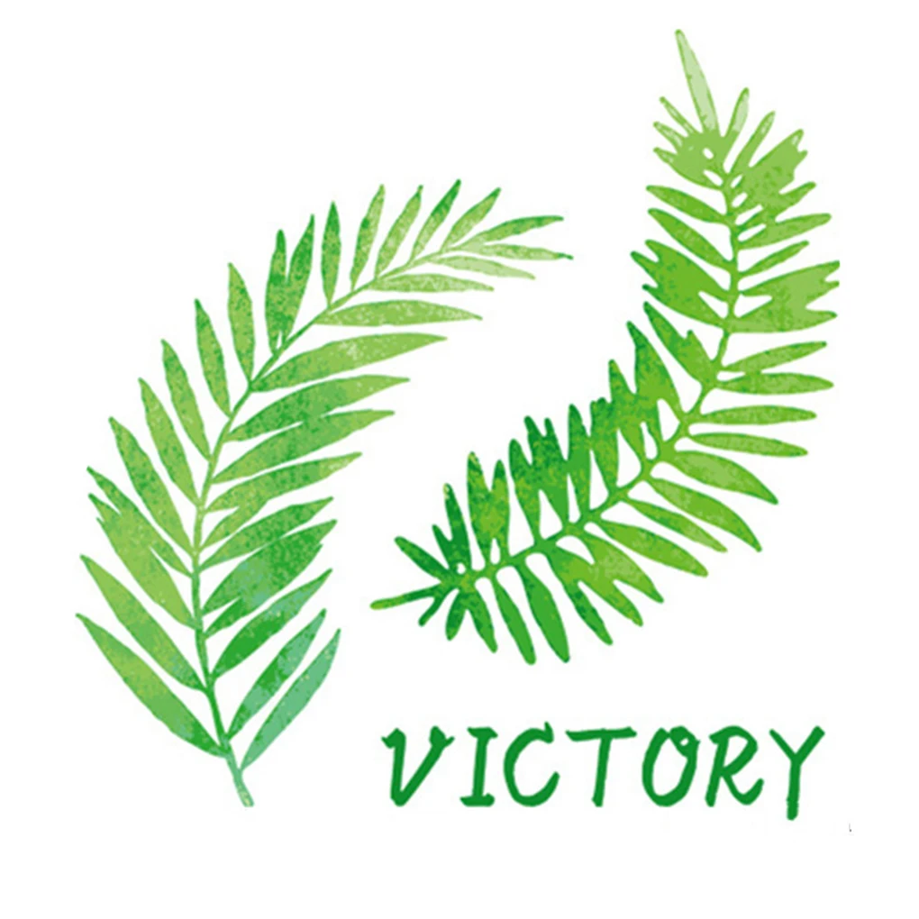 

Green Leaves TV Background Wallpaper Self-adhesive Plant Leaf Restaurant Wall Sticker PVC Decals