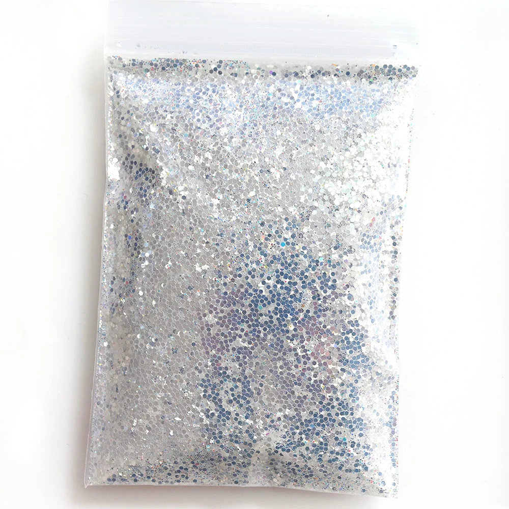 

500g/Bag 0.2-2mm Mermaid Sparkly Sliver Manicure Flake Slices Holographic Laser Mixed Hexagon Shape Diamond Glitter Sequin TG#16