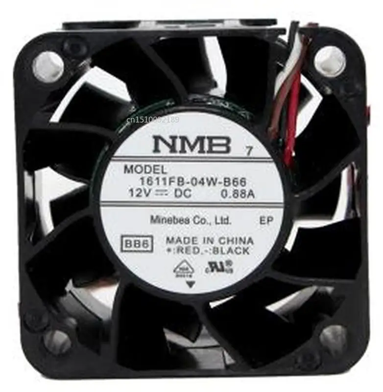 

for 1611FB-04W-B66 BB4 DC 12V 0.88A 4-Wire 40x40x28mm Server Cooler Fan Free shipping