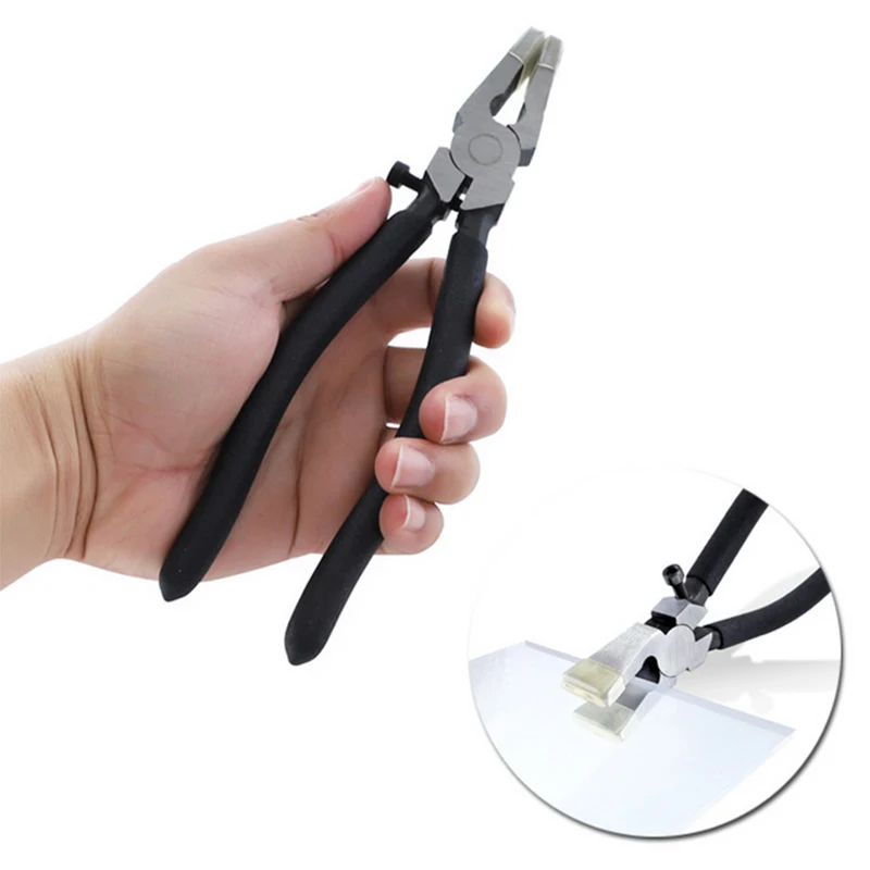 2 шт. зажим из высокоуглеродистой стали плоские плоскогубцы для обрезки Стекла