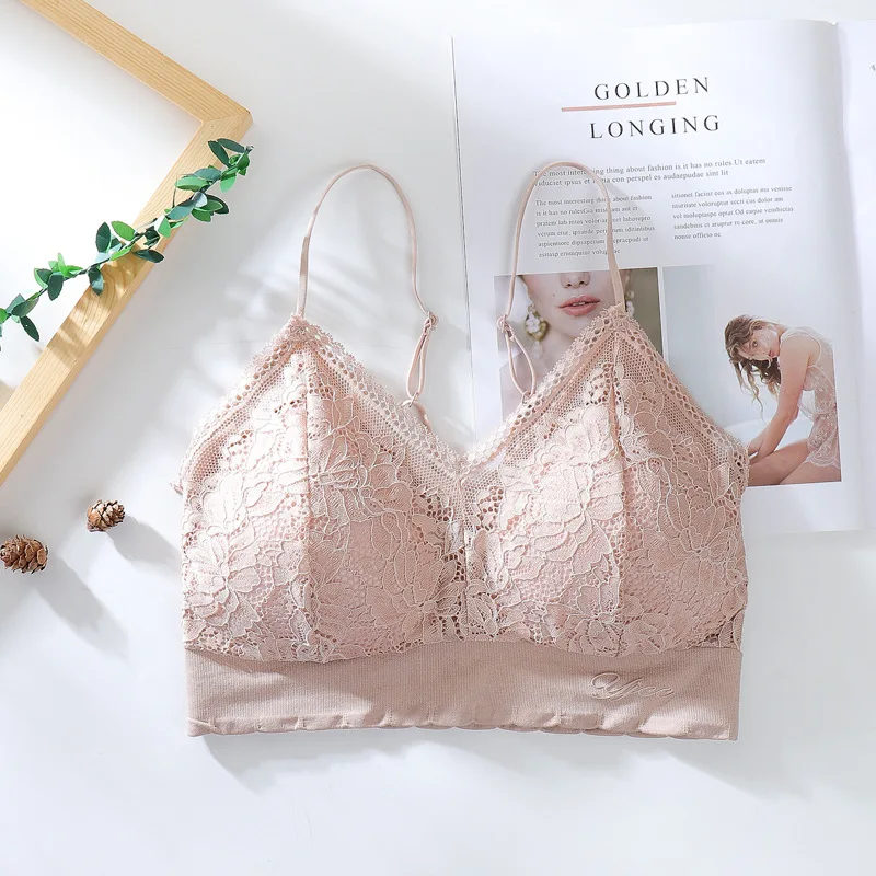 Женский бюстгальтер TJ TianJun сексуальный кружевной с фиксацией подтяжками для