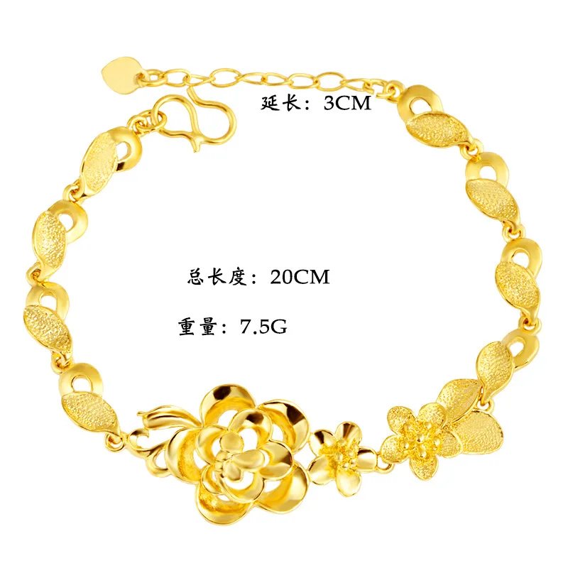 Браслеты женские из 18 каратного золота Изящные Ювелирные украшения драгоценных