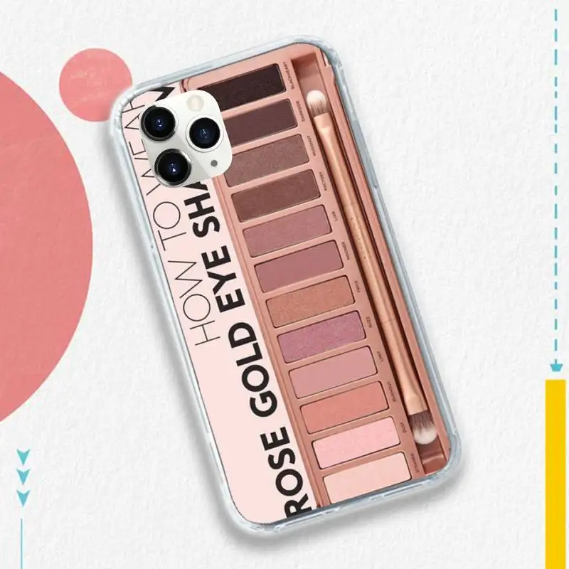 

Naked Palette Fashion Glam Makeup Phone Case for iPhone 11 12 pro XS MAX 8 7 6 6S Plus X 5S SE 2020 XR