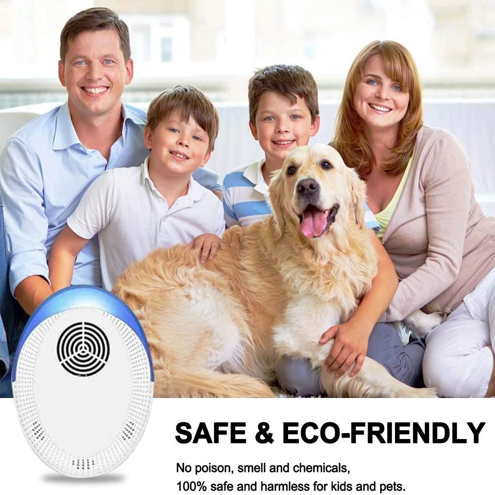 

AIRMSEN Ultrasonic Pest Repeller Electronic Mosquito Repellent Mouse Rats Spiders Cockroach Insect Killer Control 2/4/6/8 PCS