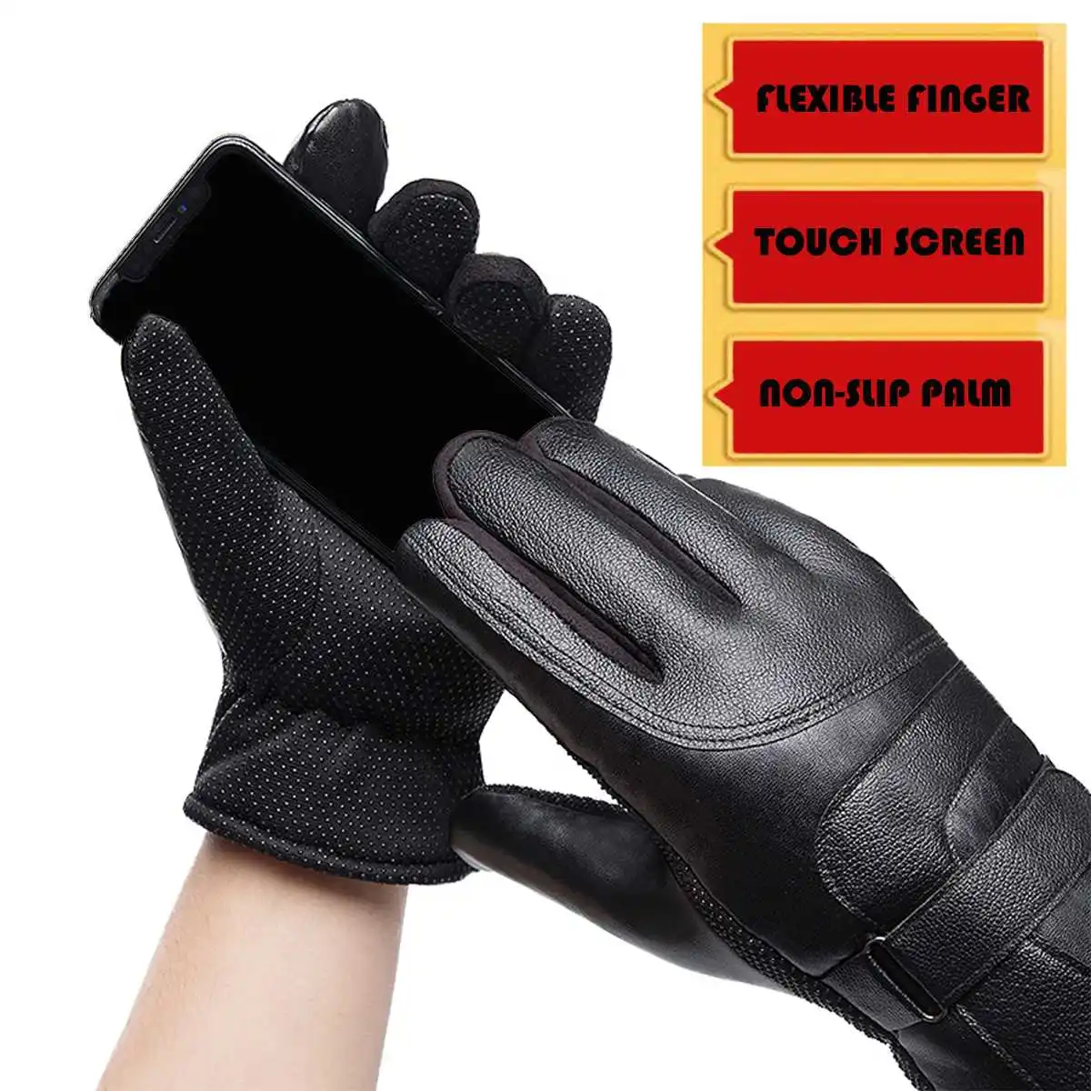 2019 мужские лыжные перчатки флисовые для сноуборда Зимние снегохода мотоцикла