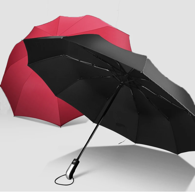 

Полностью автоматический складной зонт для увеличения защиты от ветра