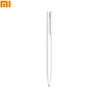Гелевая ручка Xiaomi Mijia, без колпачка, черные чернила, ручка для письма, белая, гладкая, Швейцария, сменный стержень MiKuni, японские чернила, черныесиние