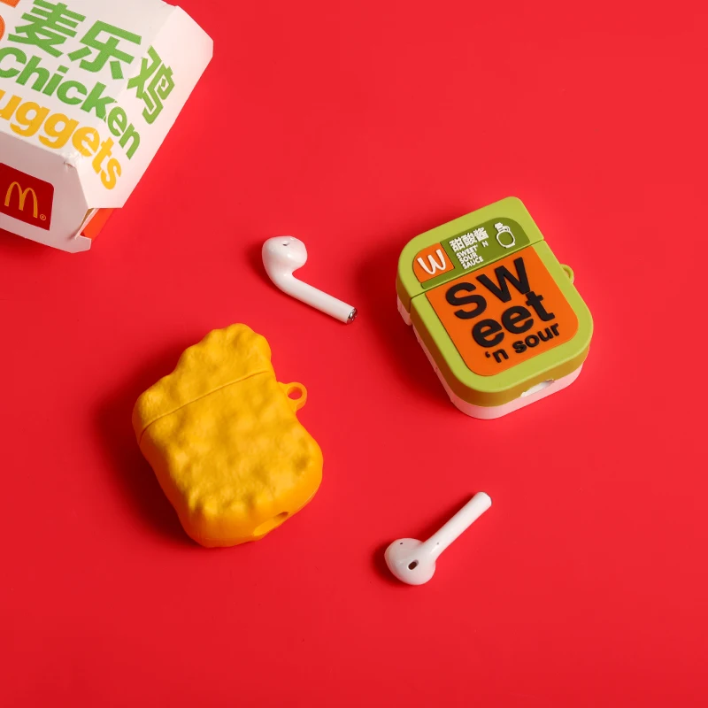 Чехол для наушников AirPods 1 2 3D ароматный taro pie чехол Bluetooth гарнитуры зарядное