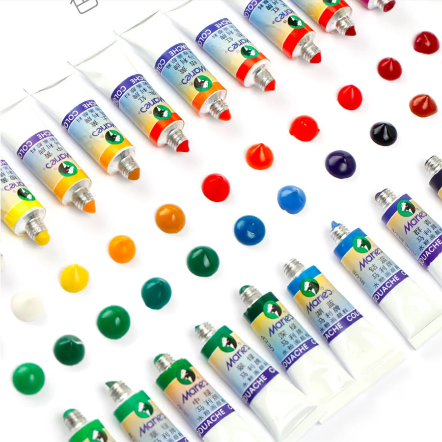 Гуашь краски ing paint Set Высокое качество Прозрачный 5 мл гуашь пигмент для художника школы студента
