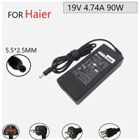 the original haier computer adapter output power 19v4 74a 90w interface size 5 52 5mm
