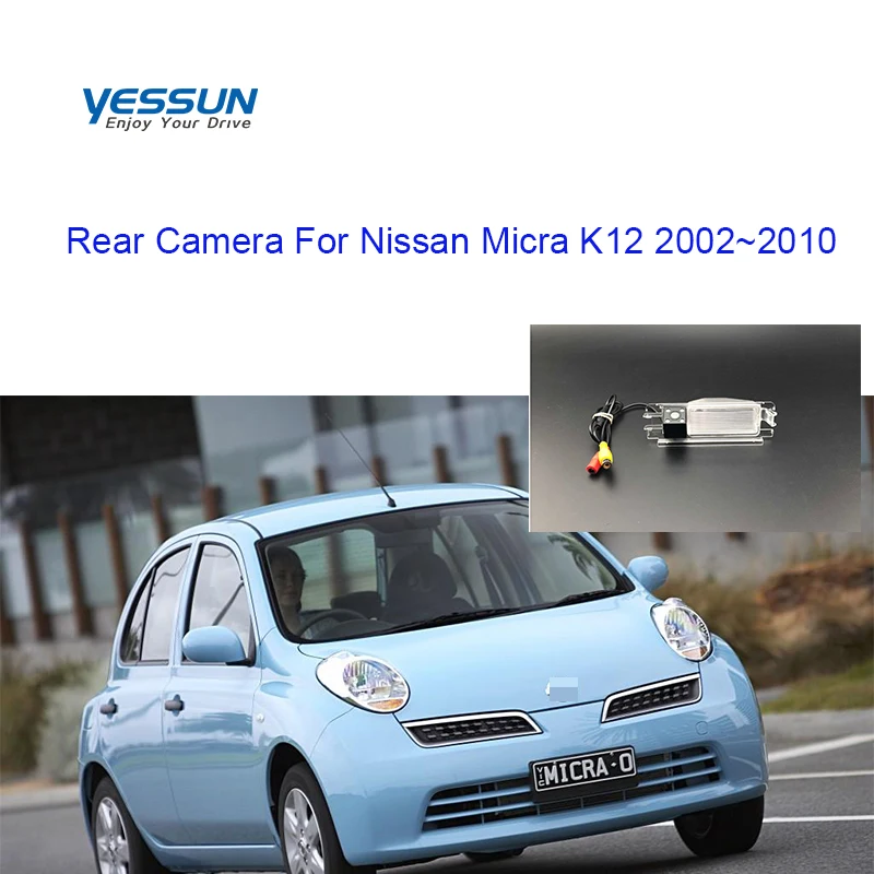 Yessun камера номерного знака для Nissan Micra K12 2002 ~ 2010 nissan micra k12 аксессуары заднего