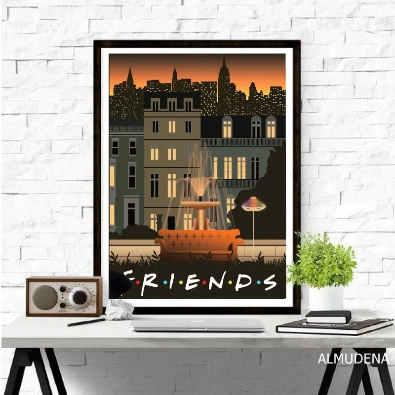 Классические плакаты и принты для ТВ-шоу с друзьями декоративная картина на